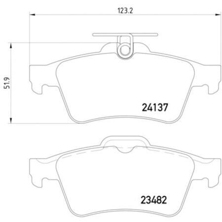 Pagid Brakes Disc Brake Pad, 355011731 355011731